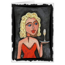 Cocktail Blonde - party invitations / festive card