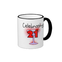 Cocktail Celebrating 21 Tshirts and Gifts Coffee Mug