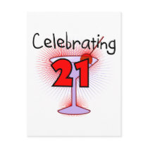 Cocktail Celebrating 21 Tshirts and Gifts