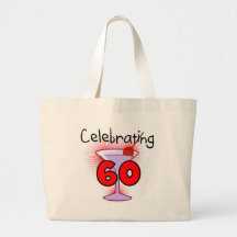 Cocktail Celebrating 60 Tshirts and Gifts Tote Bag