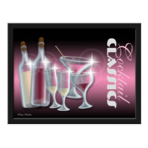 Cocktail Classics Recipe Cards Postcard