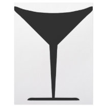 cocktail glass icon customized letterhead