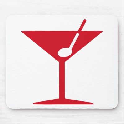 Cocktail - Martini Mouse Pad by Thinkdifferent