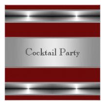 Cocktail Party Mans 30th Birthday Party Custom Invite