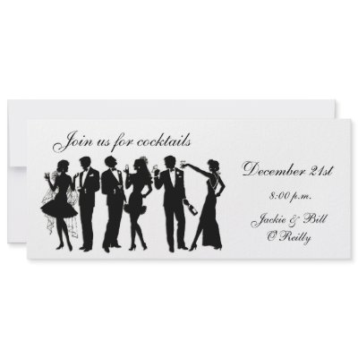 Cocktail Party People Invite by StarStock