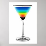 cocktail - rainbow colours posters