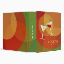 Cocktail Recipes binder