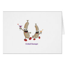 cocktail Sausages Greeting Card