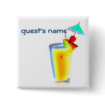 Cocktail Umbrella Drinks name badge