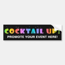 COCKTAIL UP! PROMOTIONAL BUMPER STICKER