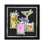 Cocktail Variety Kitchen Magnet