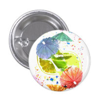 cocktail with festive paper umbrellas pins