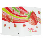 Cocktails & Desserts Binder with Strawberries