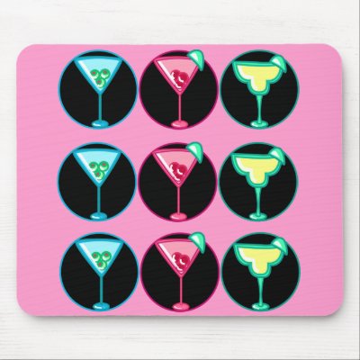 Cocktails Mouse Pad by totallypainted