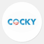 COCKY ROUND STICKERS