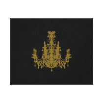 Coco Chandelier ~ Wrapped Canvas .75" Thick