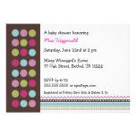 Coco dot Baby Girl Shower Invitation