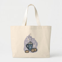 cocoa and cookies canvas bag