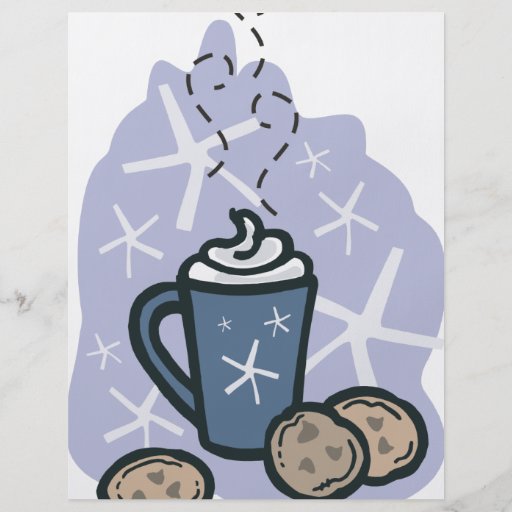 cocoa and cookies personalized flyer