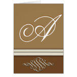 Cocoa brown / chocolate brown card