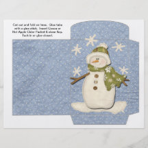 Cocoa or Apple Cider Packet envelope gift Personalized Flyer