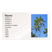 Coconut Palm Trees Business Cards