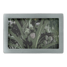Coconut Palm Trees Digital Art Belt Buckle