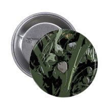 Coconut Palms Digital Design Pinback Button