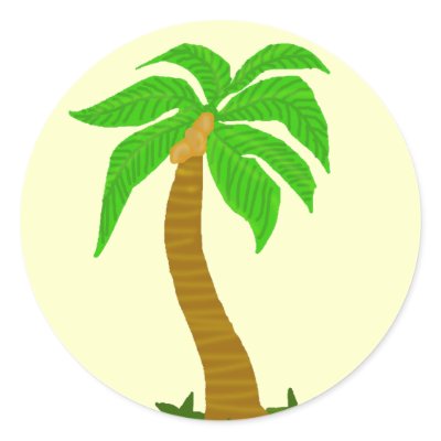 Coconut tree stickers by marcya7