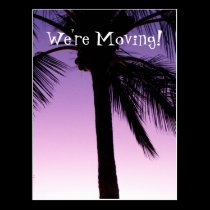 Coconuts in the Wind; Change of Address postcards