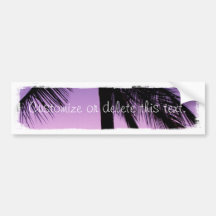 Coconuts in the Wind; Customizable Bumper Sticker