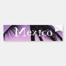 Coconuts in the Wind; Mexico Souvenir Bumper Stickers