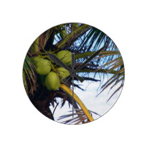 Coconuts Round Clocks