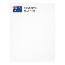 Cocos Islands Flag Customized Letterhead