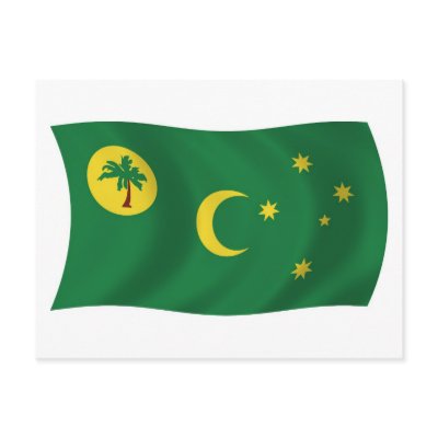 Cocos Islands Flag Postcard by LivingFlags2