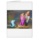 Cod Fishing Beggar Offbeat Funny Gifts & Tees Greeting Cards