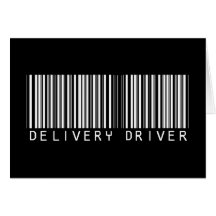 Code barres de conducteur de la livraison carte