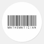 Code barres de mathématicien autocollants