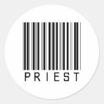 Code barres de prêtre autocollants