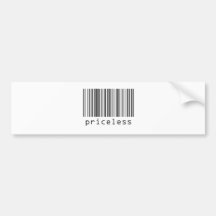 Code barres - inestimable autocollant pour voiture