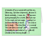 "Code Blue is Coming!"--Nurse Story Art Gifts cards