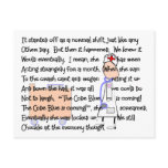 "Code Blue is Coming!"--Nurse Story Art Gifts postcards