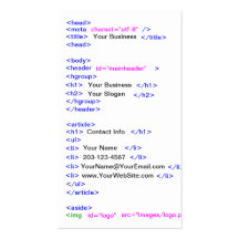 Code Business Card Template