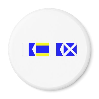 Code Flag Adam Magnet by CptMikey