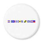 code flag captain lance refrigerator magnet