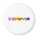 Code Flag Caroline Refrigerator Magnet