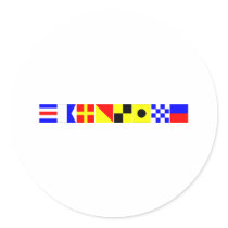 Code Flag Caroline Stickers