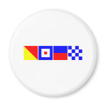 Code Flag Owen Fridge Magnet