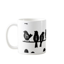 Code Key - Birds on a wire Coffee Mug