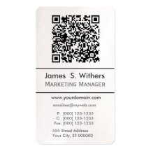 Code, photo ou logo de Smartphone QR Carte De Visite